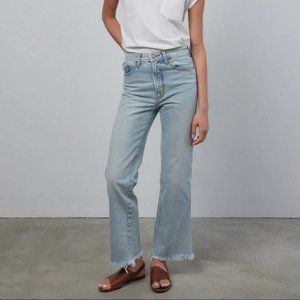 B-Sides Eshel Kick Flare Jeans in Light Vintage NWT